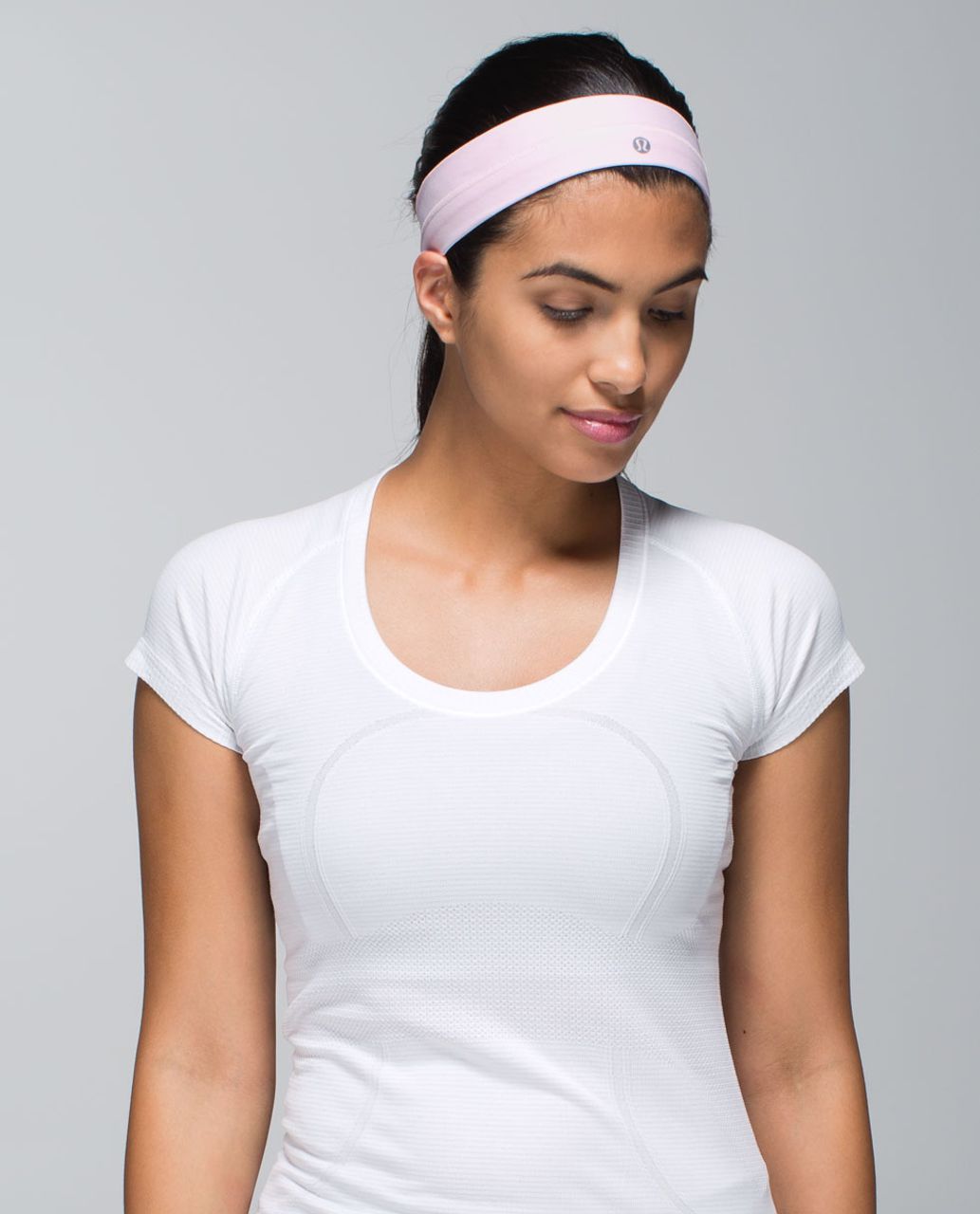 Lululemon Fly Away Tamer Headband - Barely Pink