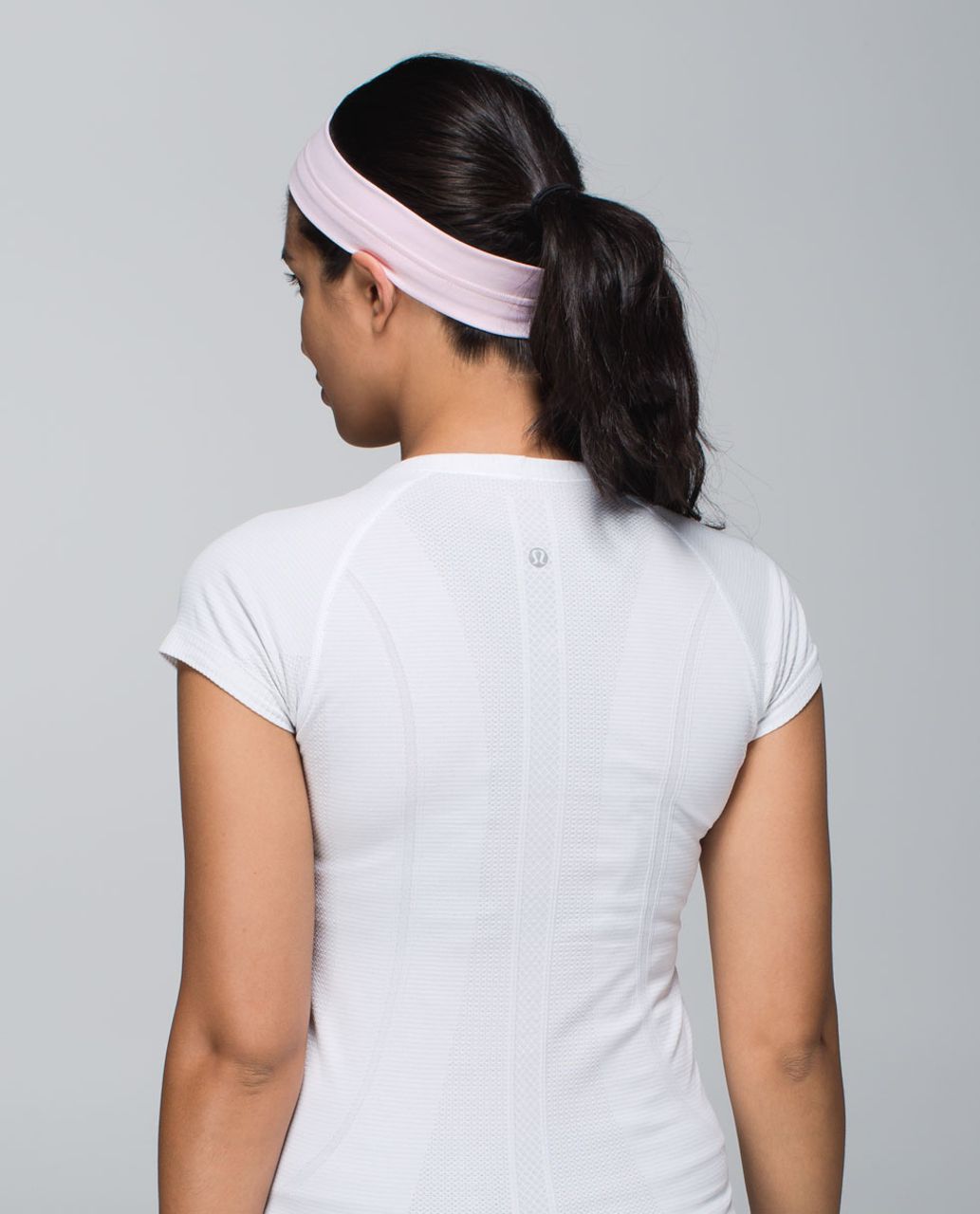 Lululemon Fly Away Tamer Headband - Barely Pink