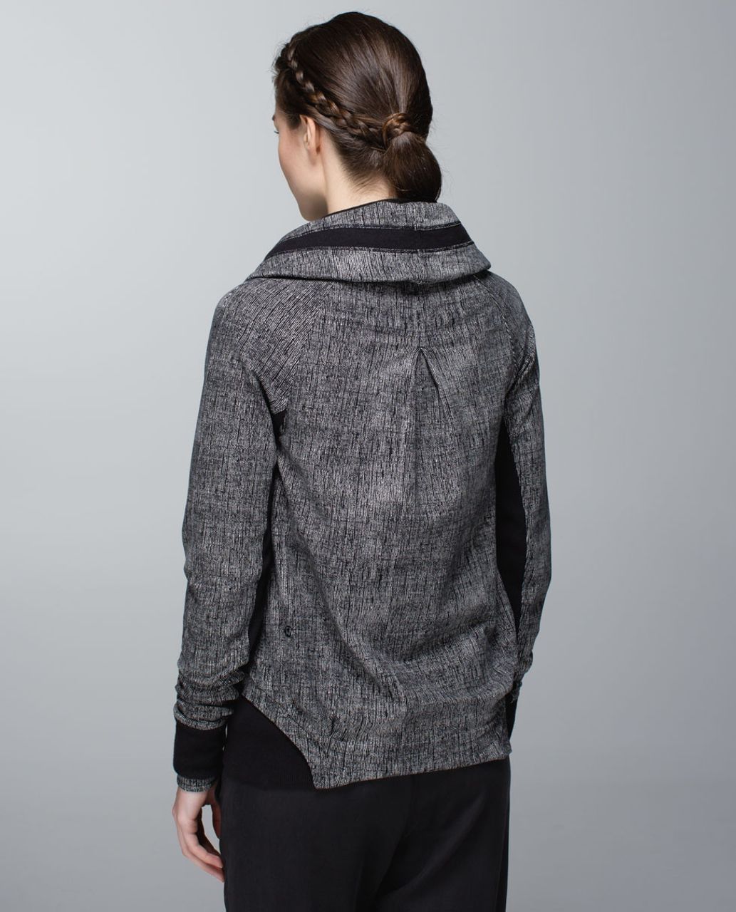 Lululemon To Class Jacket - Burlap Texture Black Dune / Black