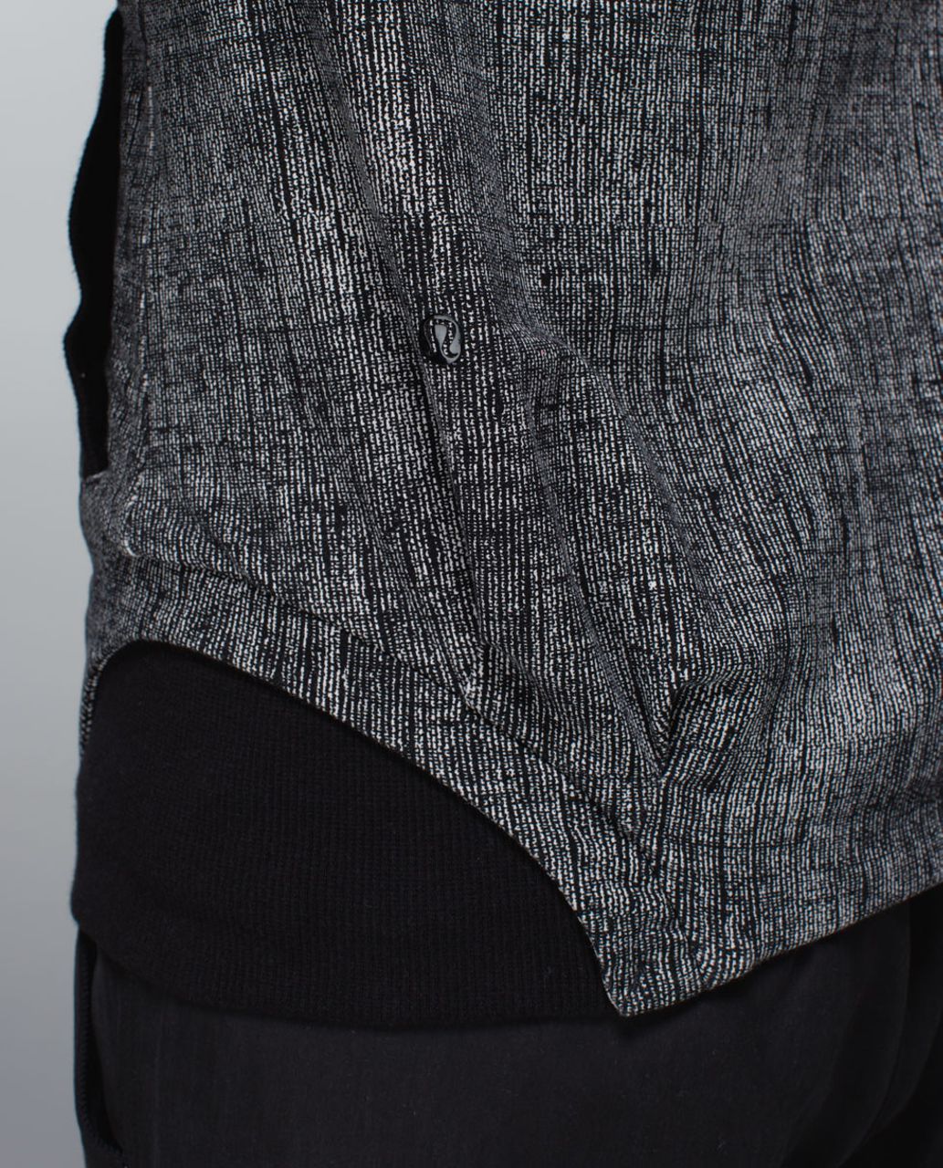 Lululemon To Class Jacket - Burlap Texture Black Dune / Black