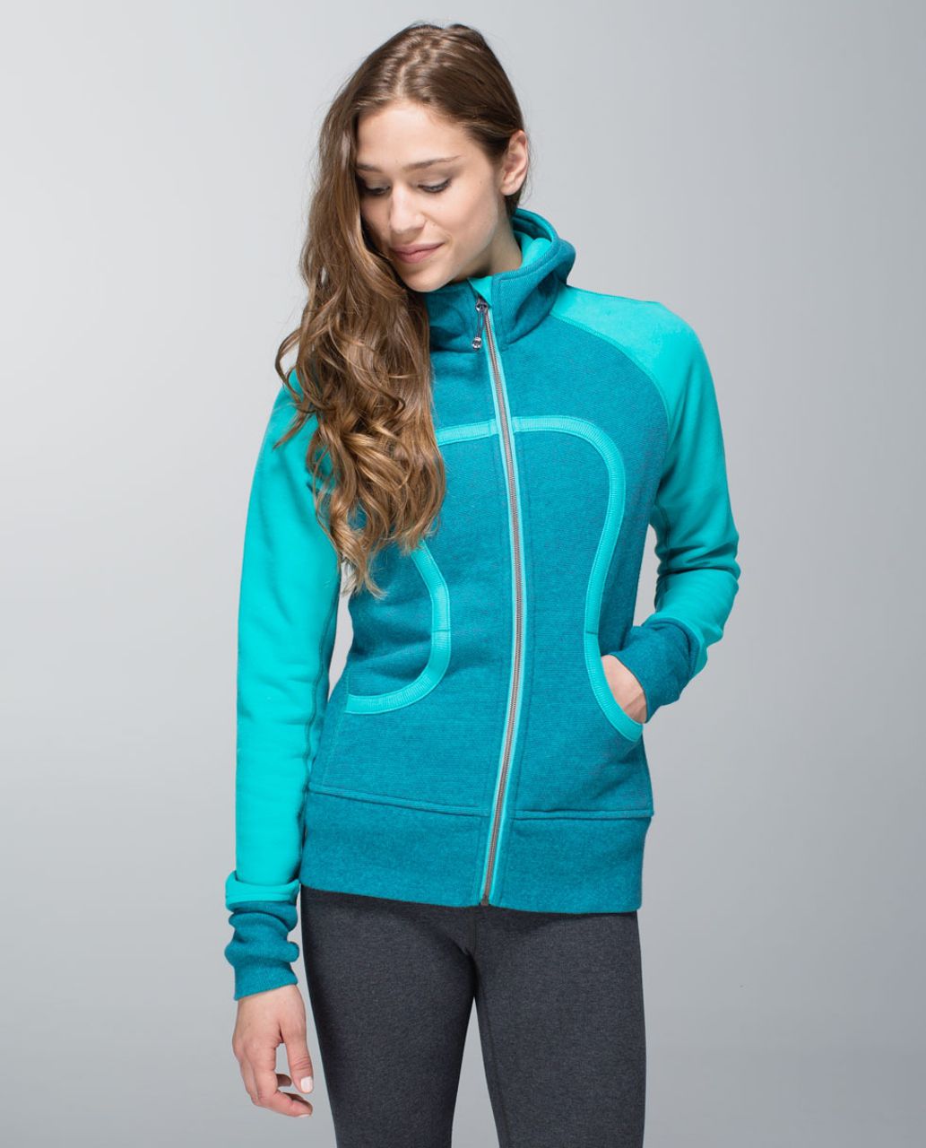 Lululemon Scuba Hoodie II - Wee Stripe Blue Tropics / Blue Tropics