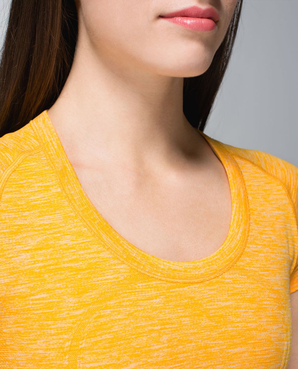 Lululemon Run:  Swiftly Tech Short Sleeve Scoop - Heathered Bananarama