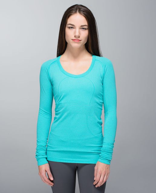 Lululemon Run: Swiftly Tech Long Sleeve - Love Red / Deep Coal - lulu ...