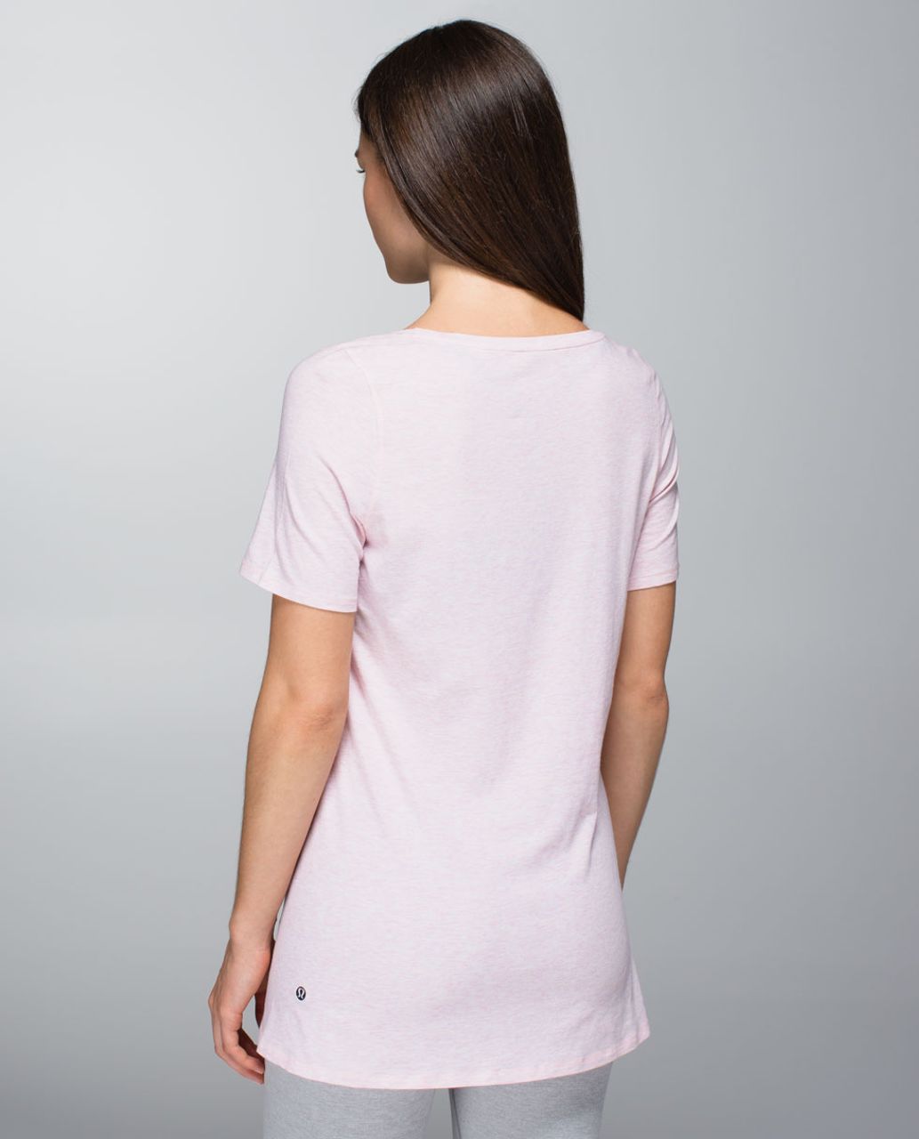 Lululemon Twist Tee - Heathered Barely Pink