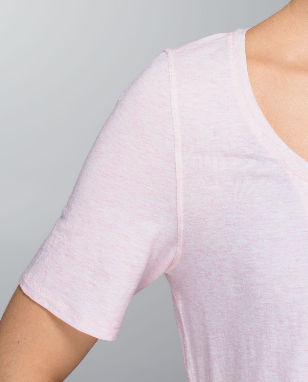 Lululemon Twist Tee - Heathered Barely Pink