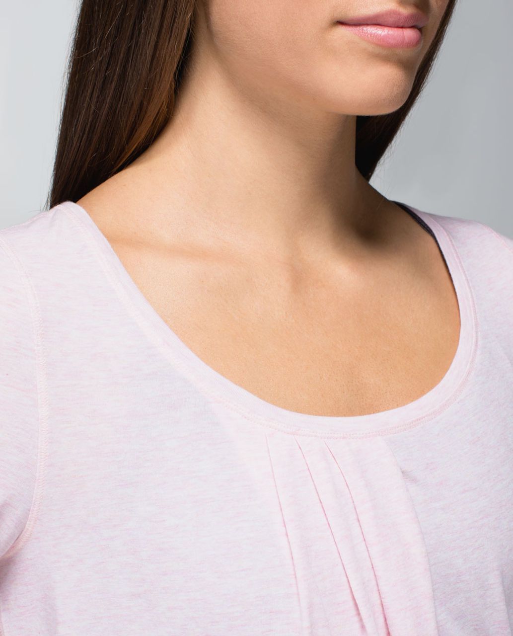 Lululemon Twist Tee - Heathered Barely Pink