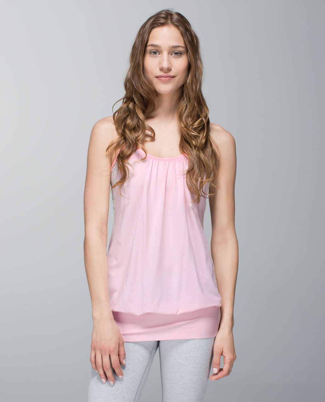 Lululemon No Limits Tank - Barely Pink / Pop Stripe Heathered Dune / Bleached Coral