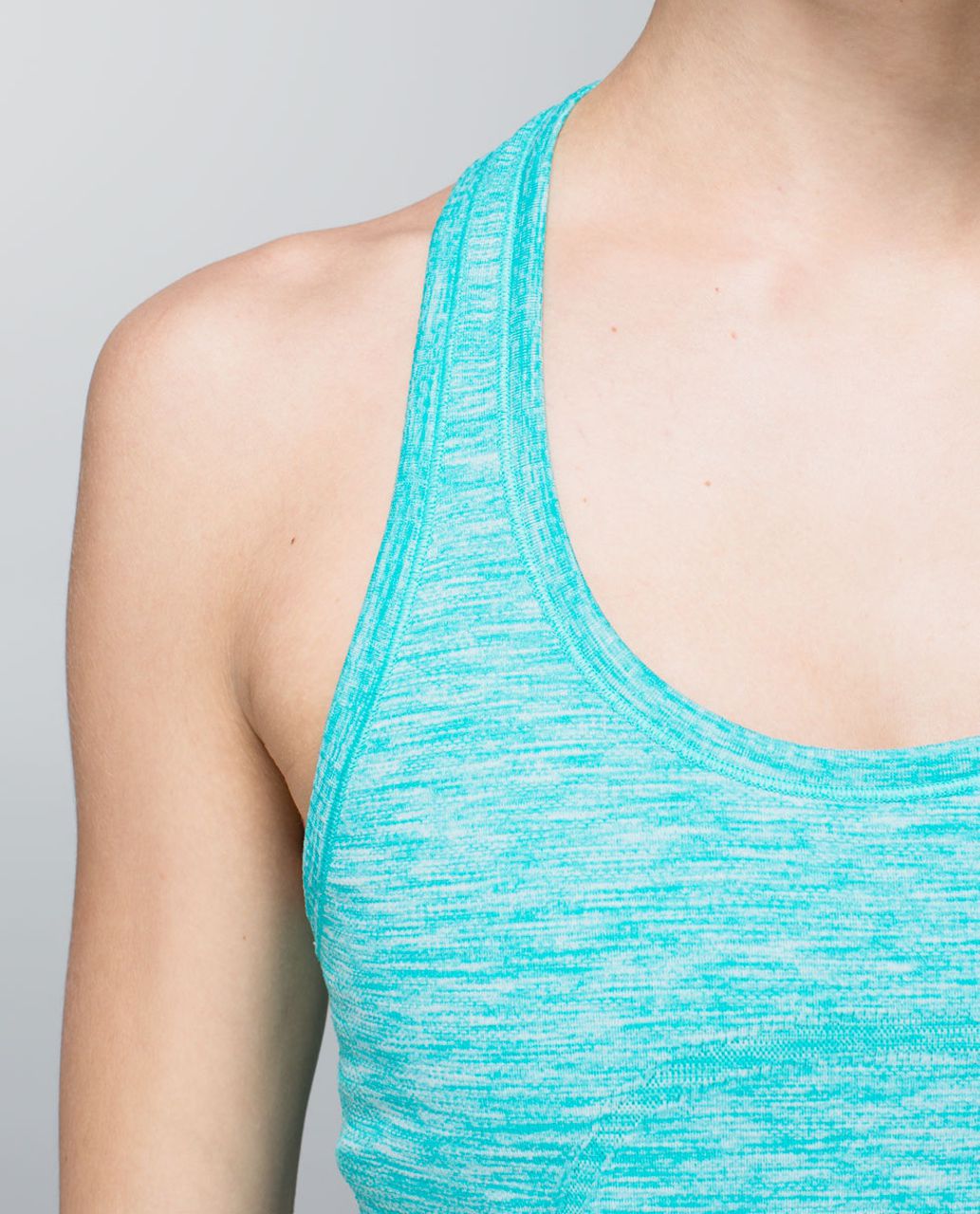 Lululemon Run:  Swiftly Tech Racerback - Heathered Blue Tropics (First Release)