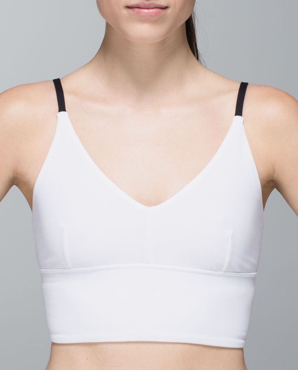 Lululemon Solo Bra *Light Luon - White /  Black