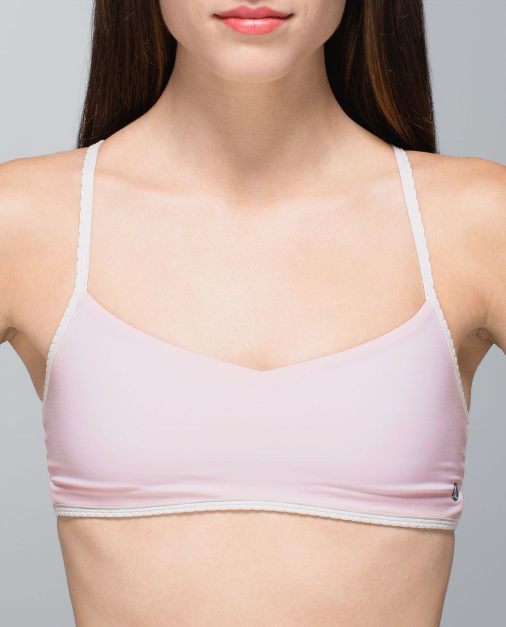 Lululemon hot pink padded sports bra with clasp back 32D