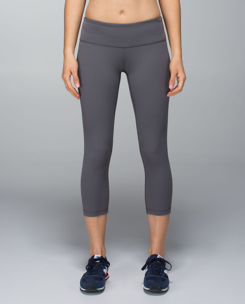 Lululemon Wunder Under Crop *Full-On Luon - Soot Light - lulu fanatics