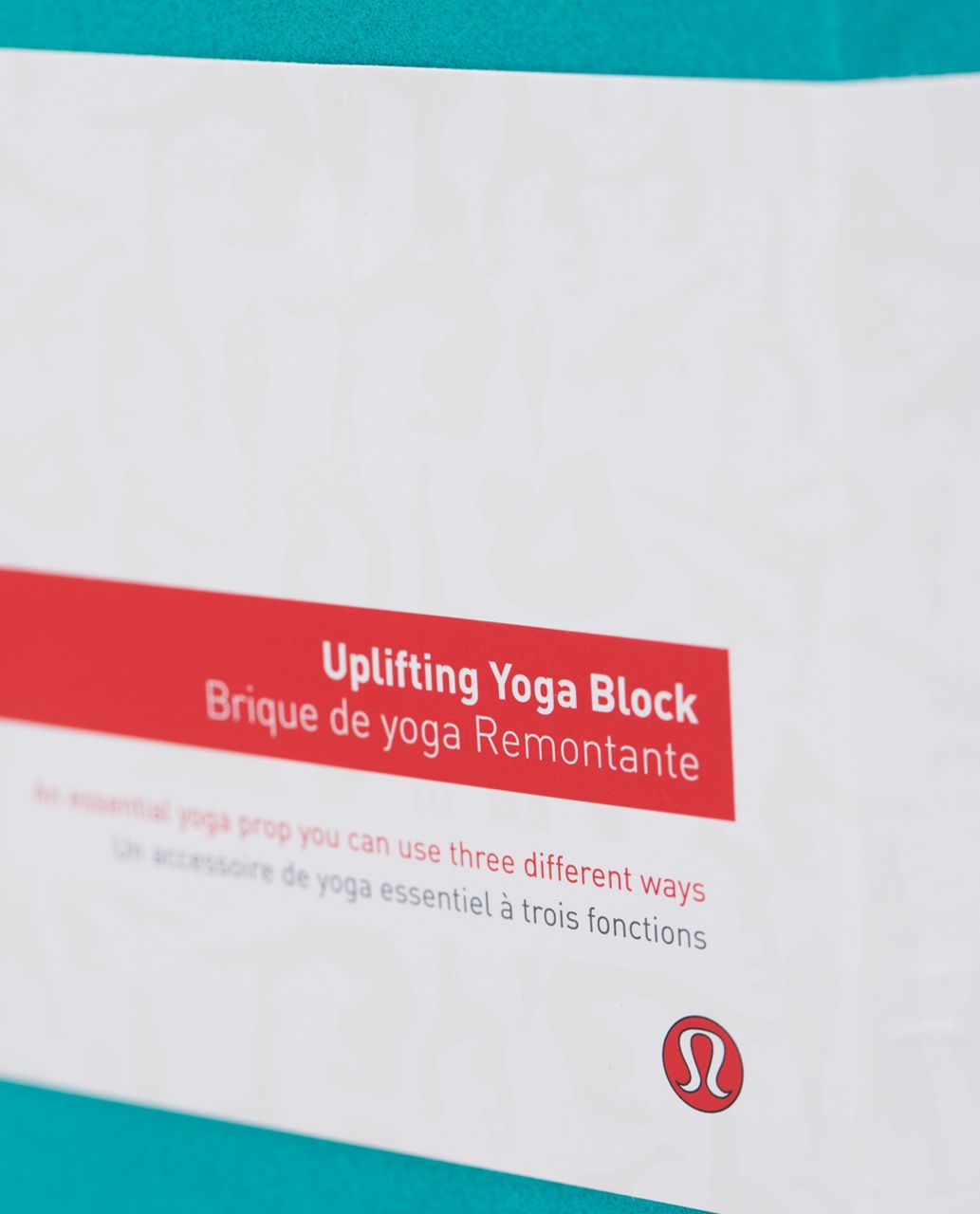 Lululemon Uplifting Yoga Block - Aquamarine / Dune / Blue Tropics