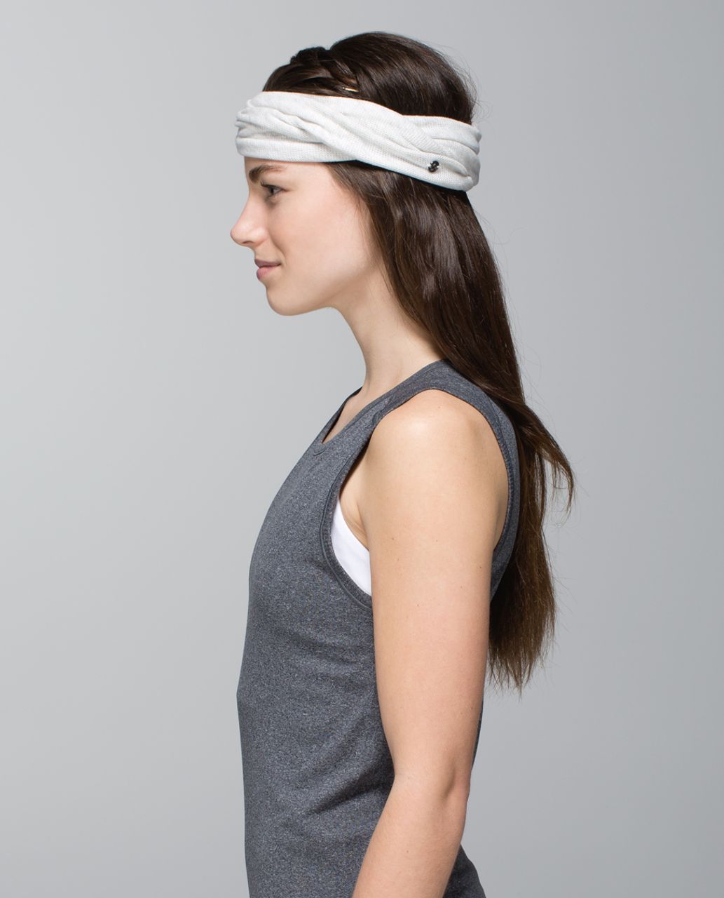 Lululemon Sun Salute Headwrap - Heathered White