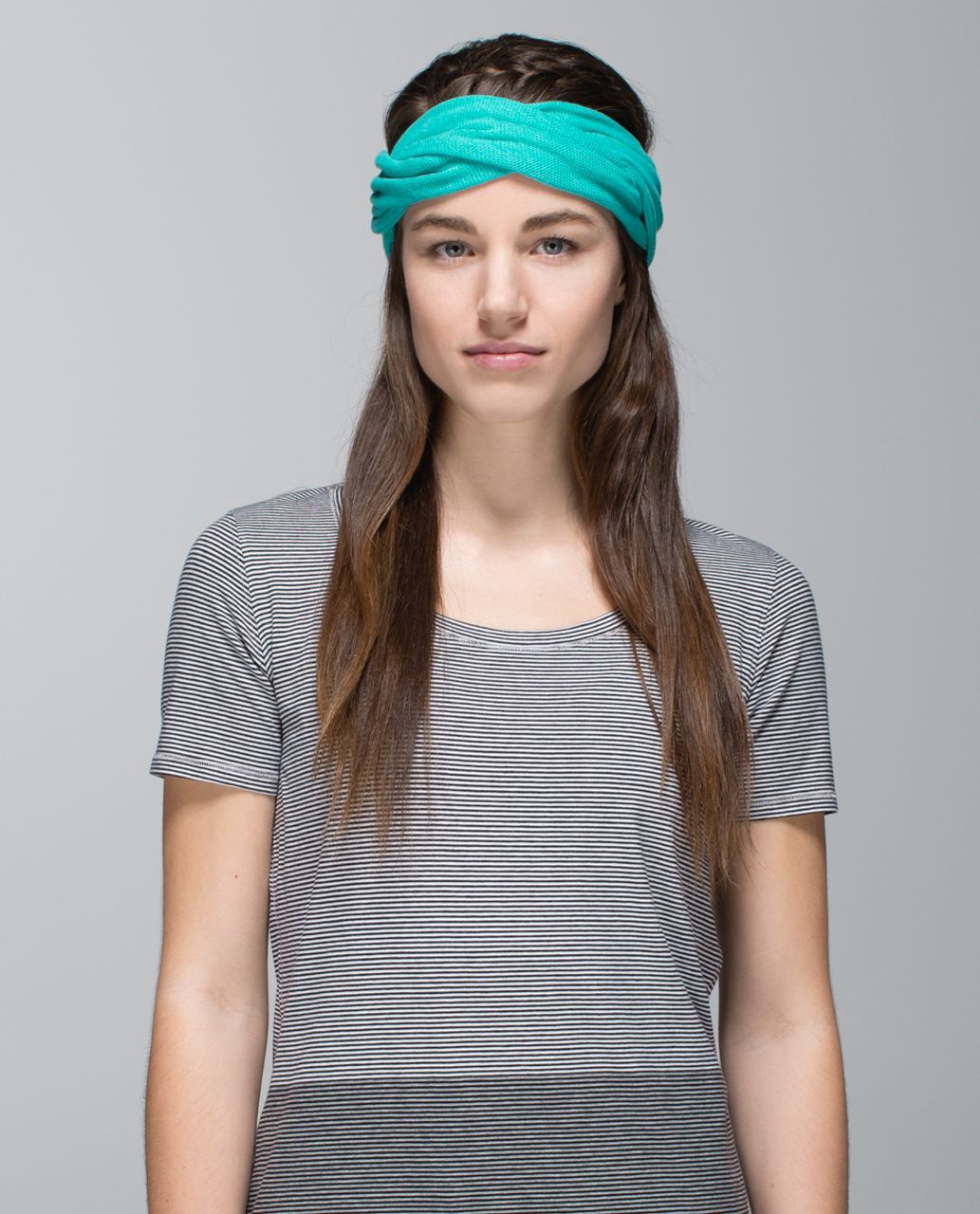 Lululemon Sun Salute Headwrap - Heathered Blue Tropics - lulu fanatics