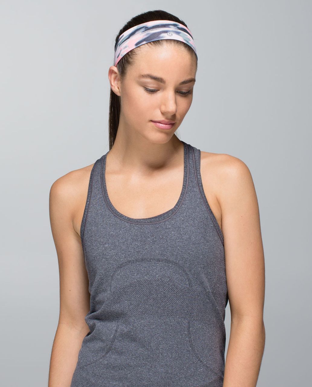 Lululemon Fly Away Tamer Headband - Wamo Camo Barely Pink