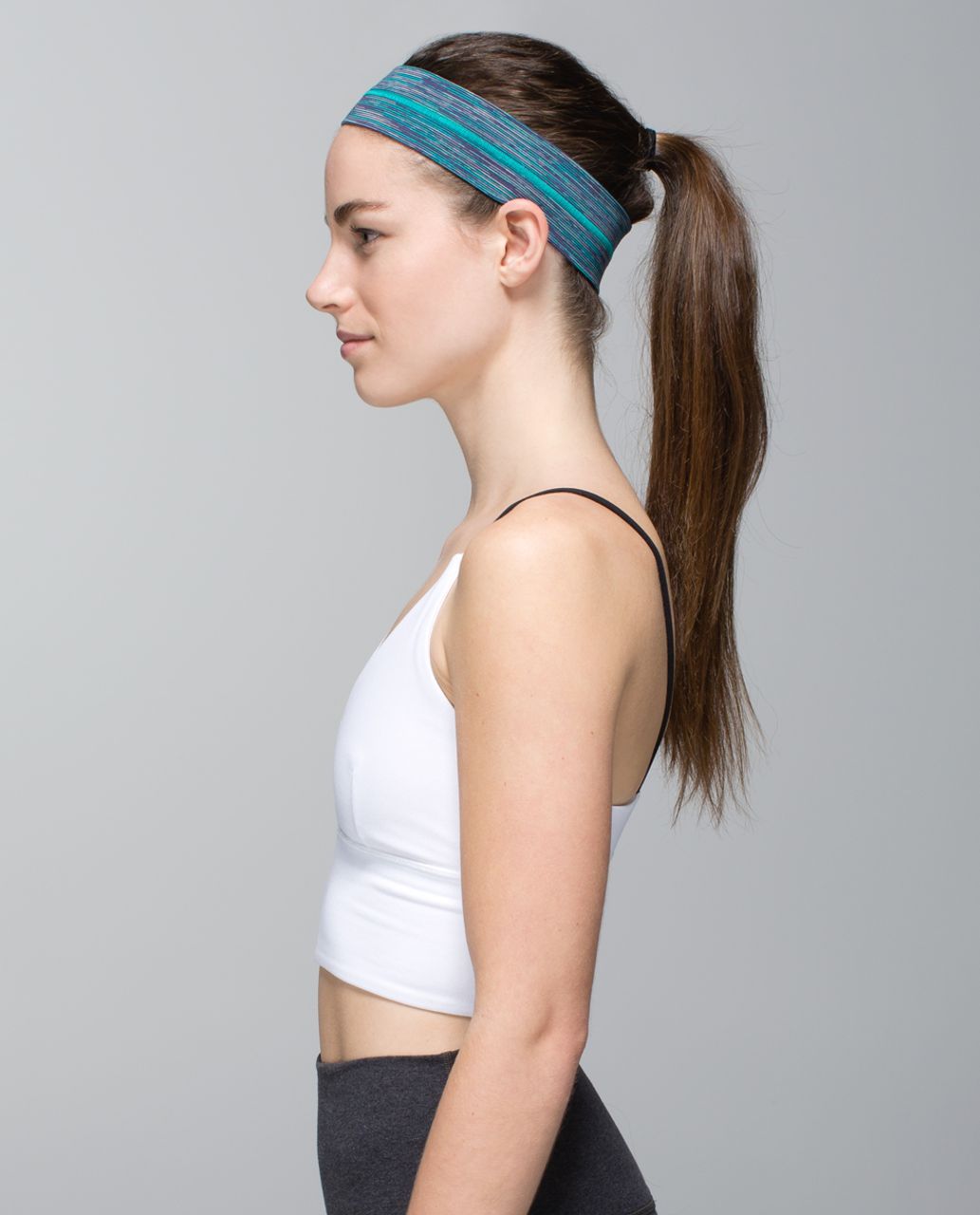 Lululemon Fly Away Tamer Headband - Wee Are From Space Blue Tropics