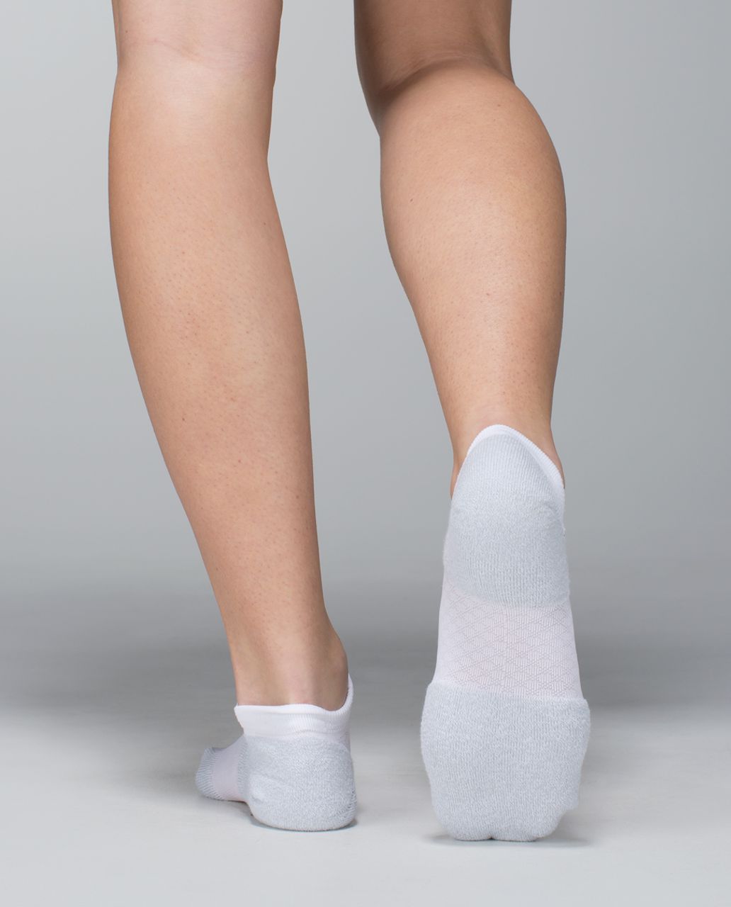 Lululemon Women's Ultimate Padded Run Sock - Checker White