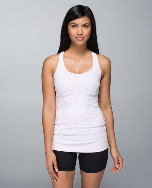 Lululemon Cool Racerback - Net Pop White Black - lulu fanatics