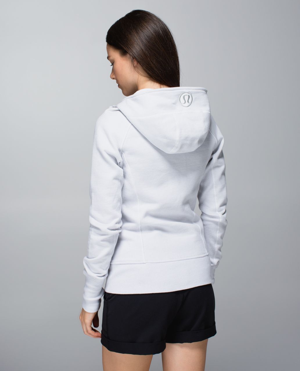 Lululemon Scuba Hoodie II - Wee Stripe White Silver Spoon / White