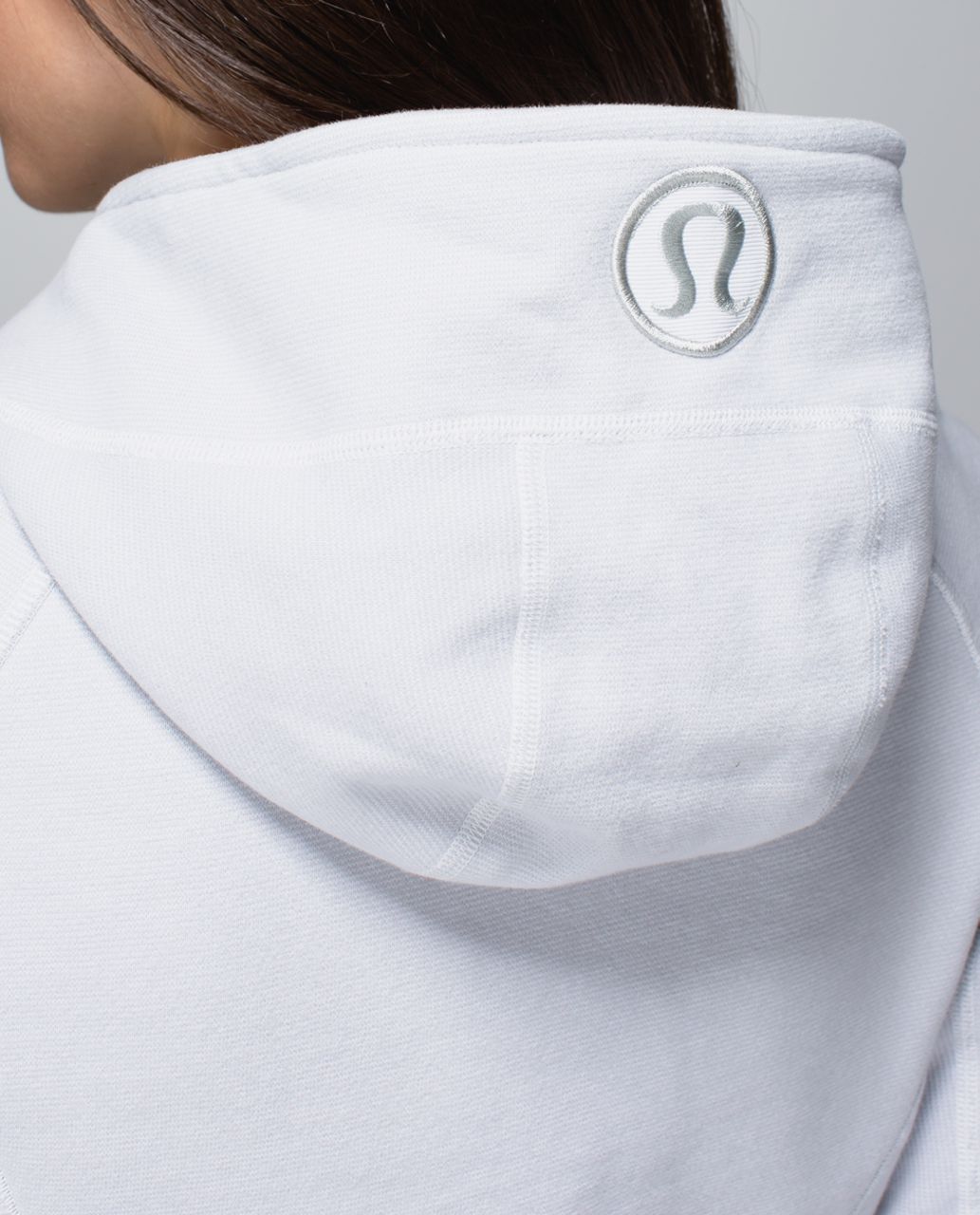 Lululemon Scuba Hoodie II - Wee Stripe White Silver Spoon / White