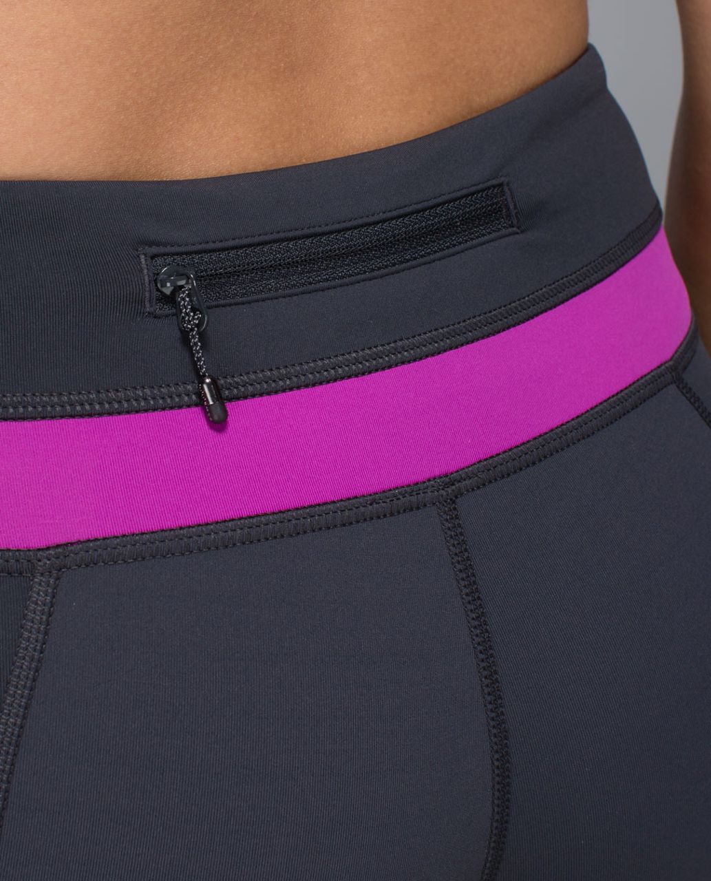 Lululemon Run:  Inspire Crop II - Deep Coal / Ultra Violet