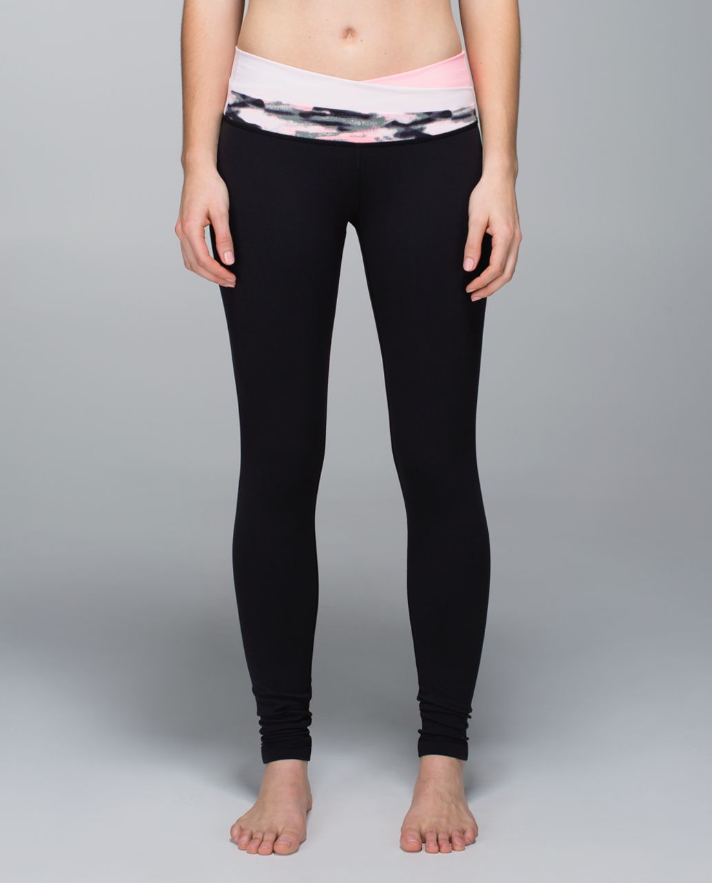 Lululemon Astro Wunder Under Pant *Full-On Luon - Black / Bleached Coral / Barely Pink