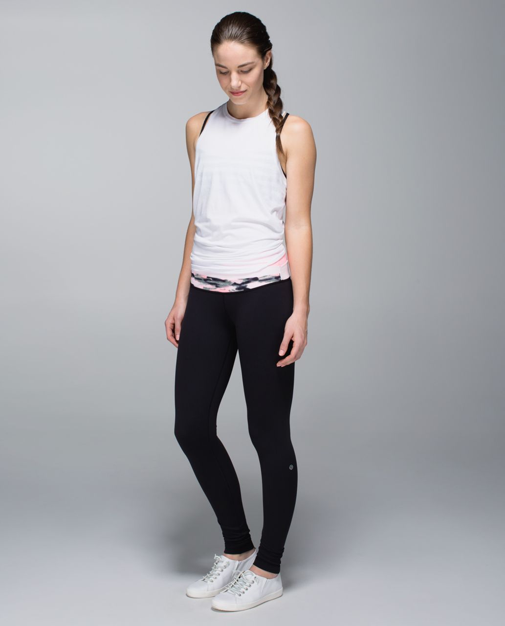 Lululemon Astro Wunder Under Pant *Full-On Luon - Black / Bleached Coral / Barely Pink