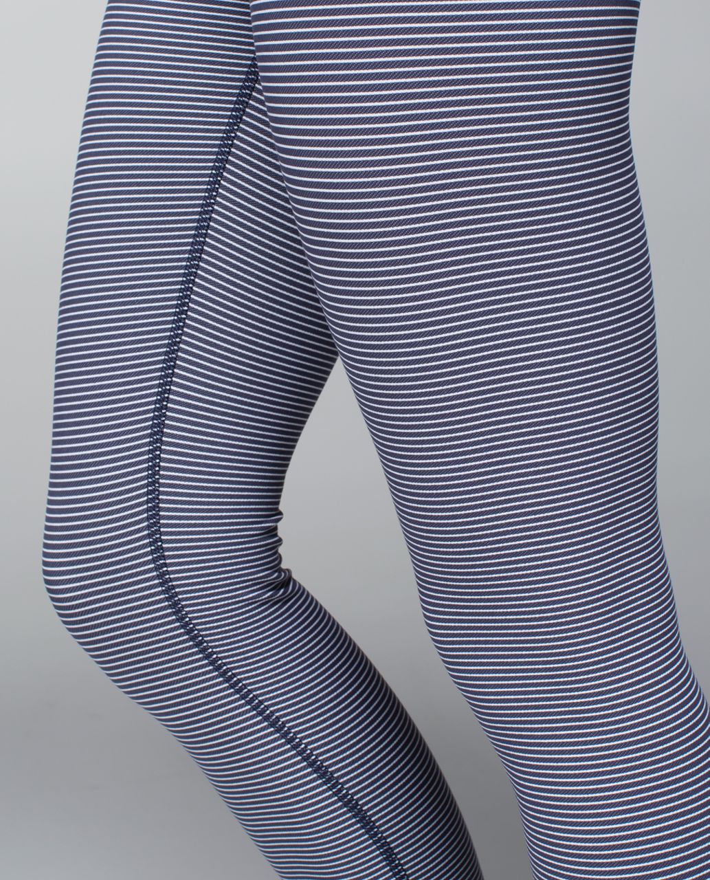 Lululemon Wunder Under Pant - Super Stripe Cadet Blue White / White - lulu  fanatics