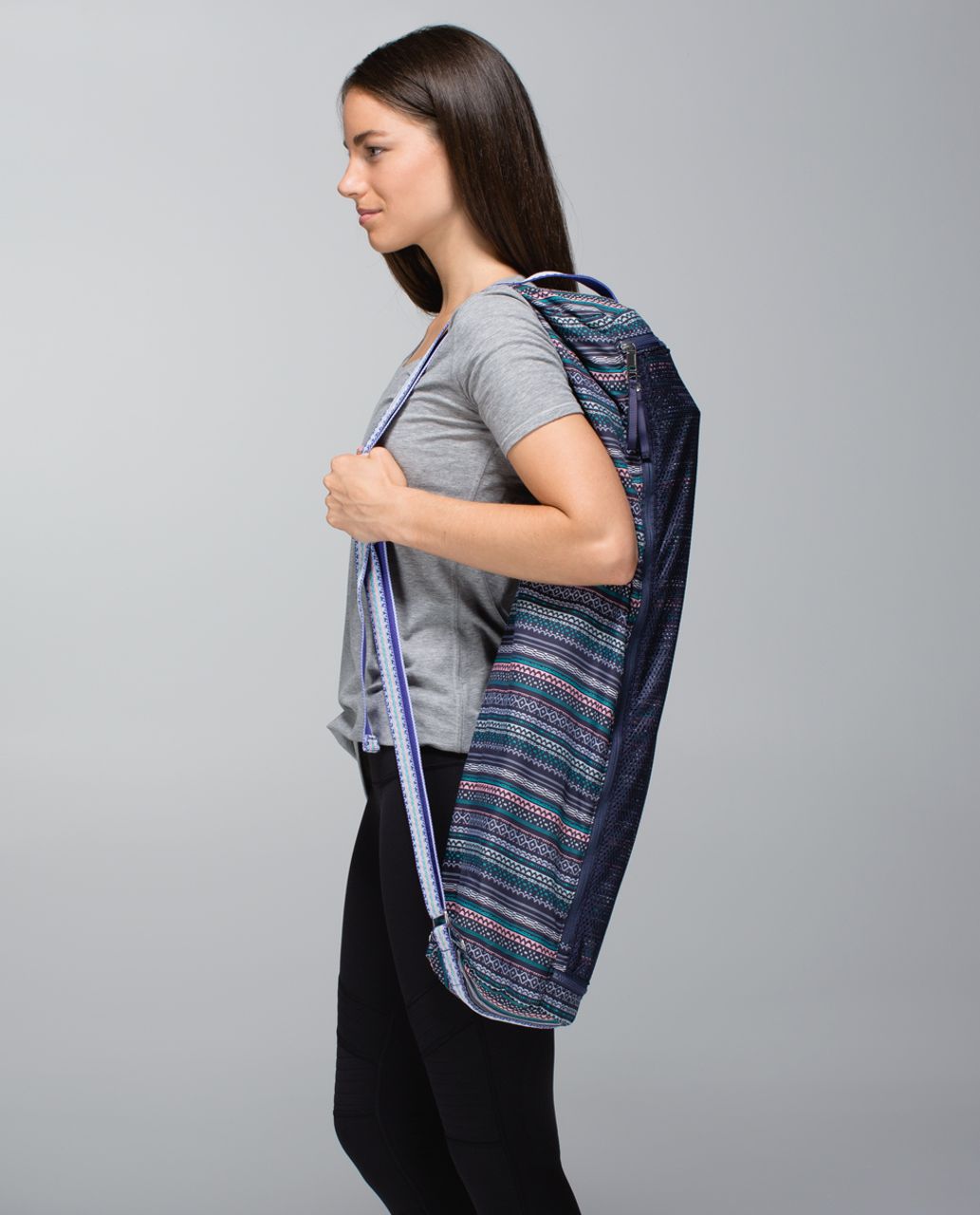 Lululemon Drishti Yoga Tote - Needa Margarita Cadet Blue / Cadet Blue