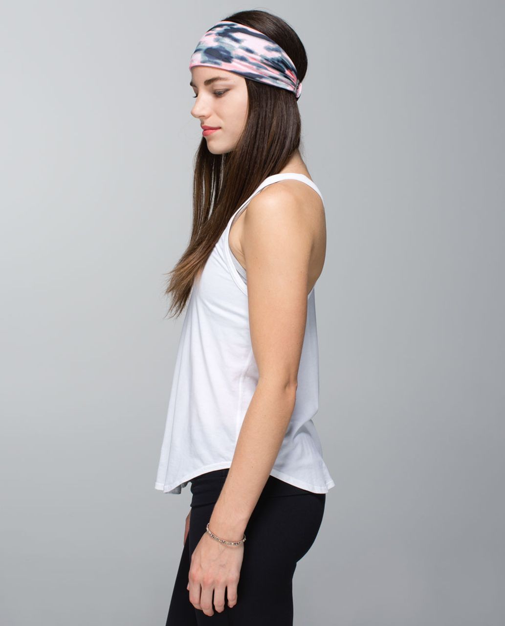 Lululemon Bang Buster Headband *Reversible - Wamo Camo Barely Pink / Slate