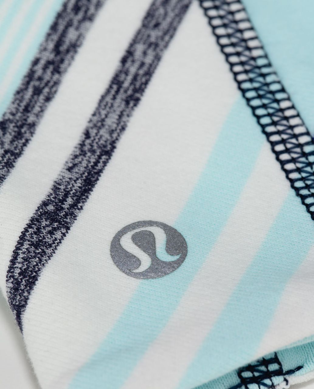 Lululemon Sweat Cuffs - Groovy Stripe Static Wave Cadet Blue / Aquamarine