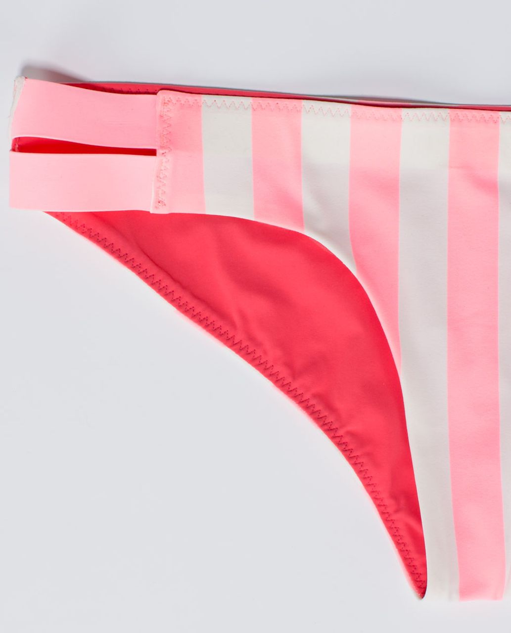 Lululemon Shanti Surf Bikini - Small Steep Stripe Printed Bleached Coral / Bleached Coral