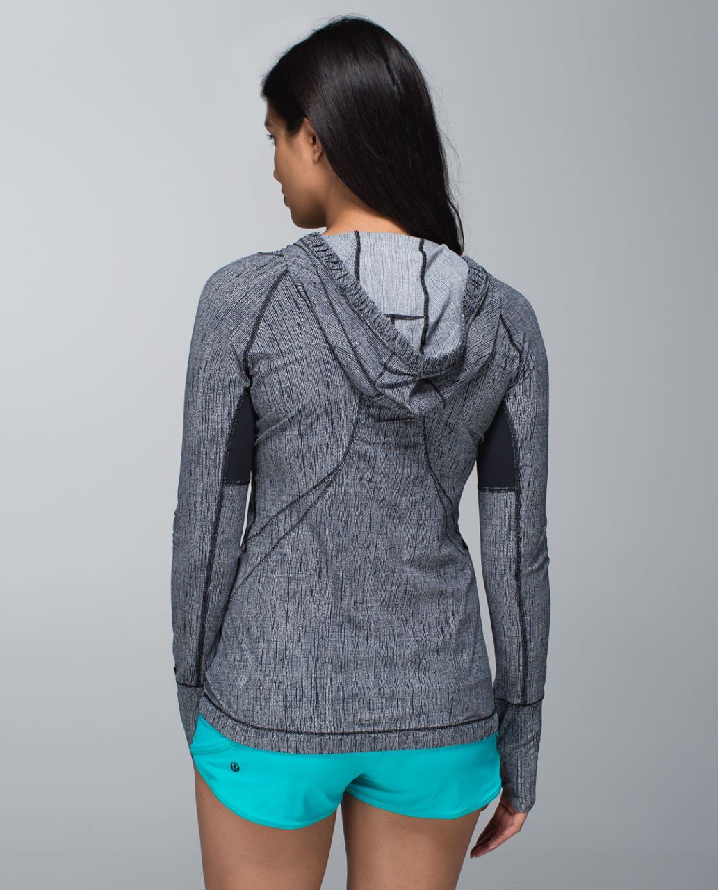 Lululemon Water Bound Hoodie - Burlap Texture Black Dune / Black