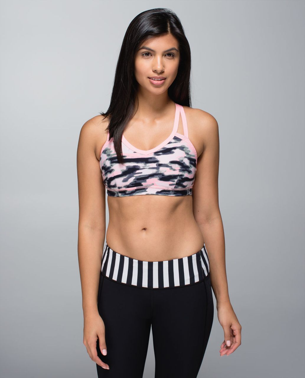 Lululemon Water Bound Bra - Wamo Camo Barely Pink / Bleached Coral