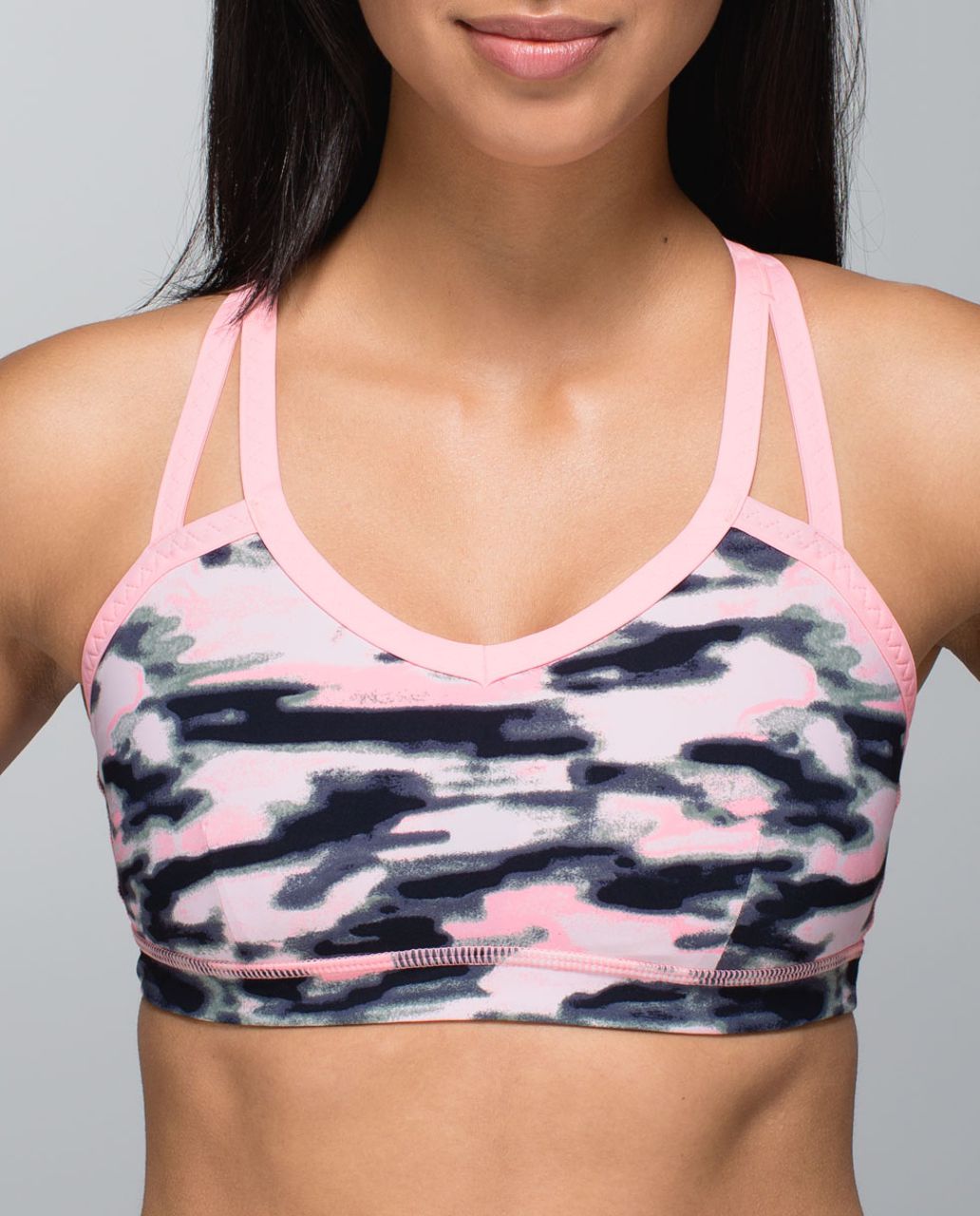 Lululemon Water Bound Bra - Wamo Camo Barely Pink / Bleached Coral