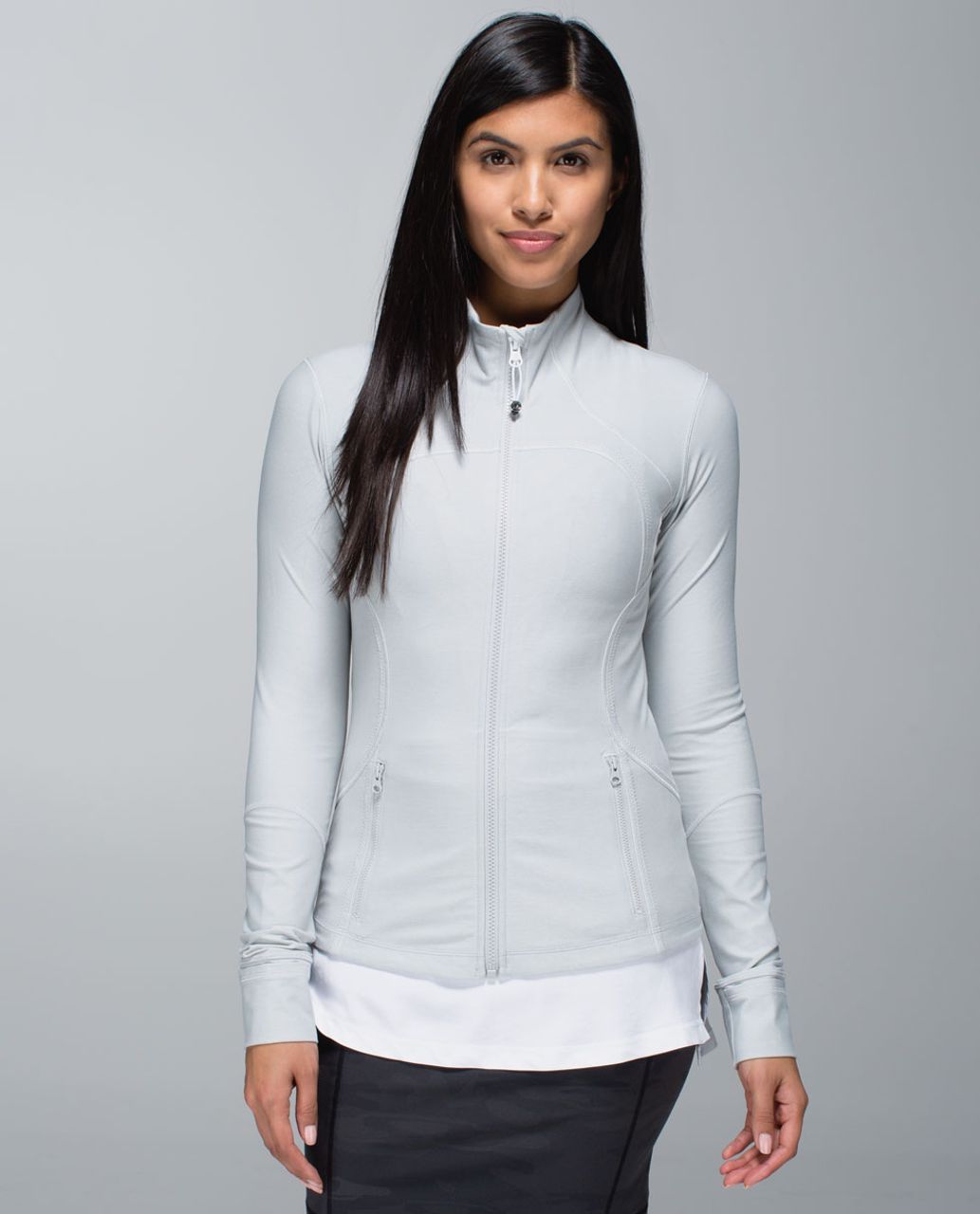 Lululemon Forme Jacket *Cuffins - Heathered Light Grey