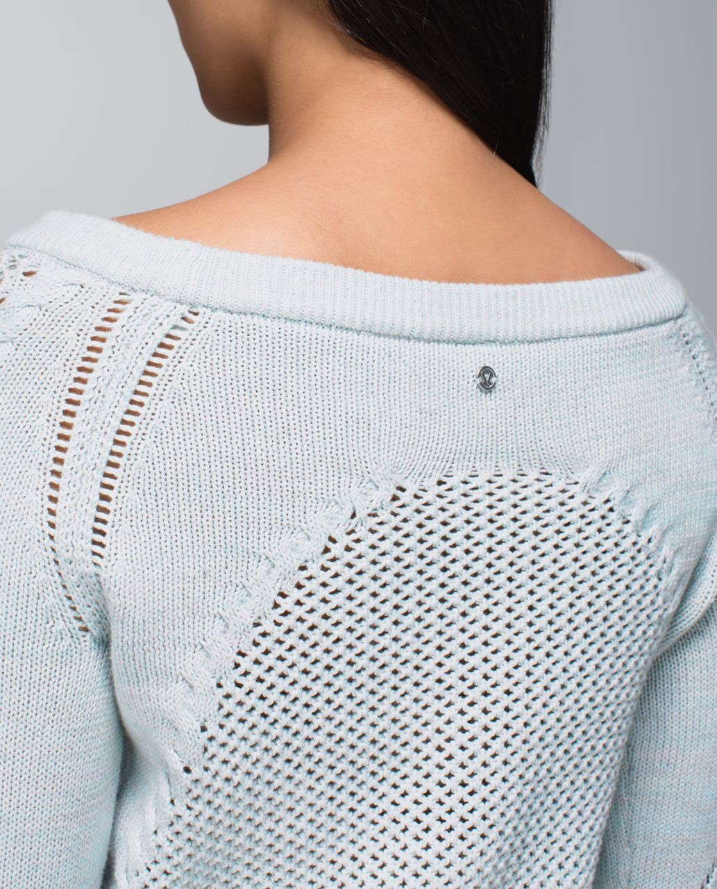 Lululemon Be Present Pullover - White / Barely Pink / Aquamarine / Silver Spoon