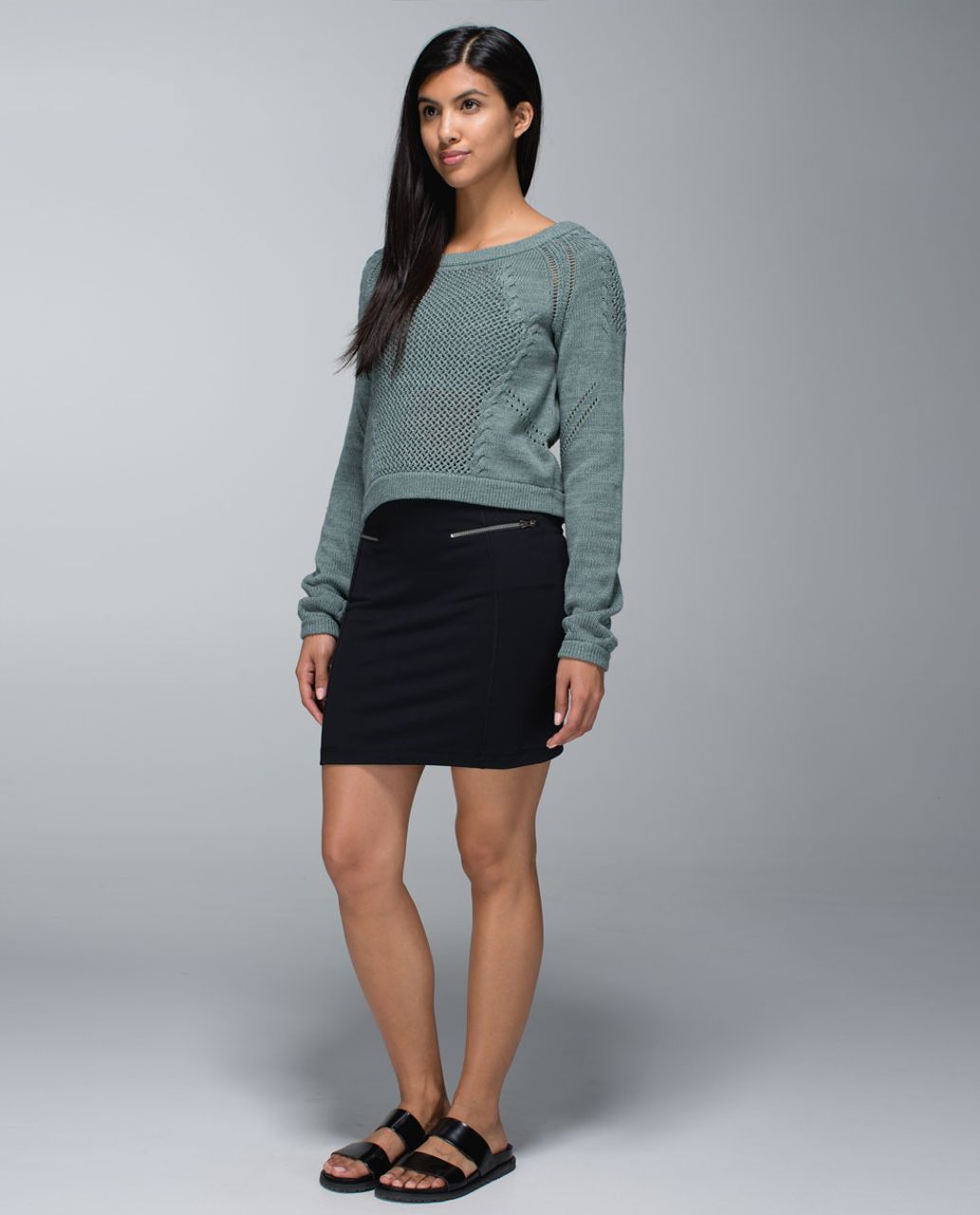 Lululemon Be Present Pullover - Deep Shore /  Earl Grey