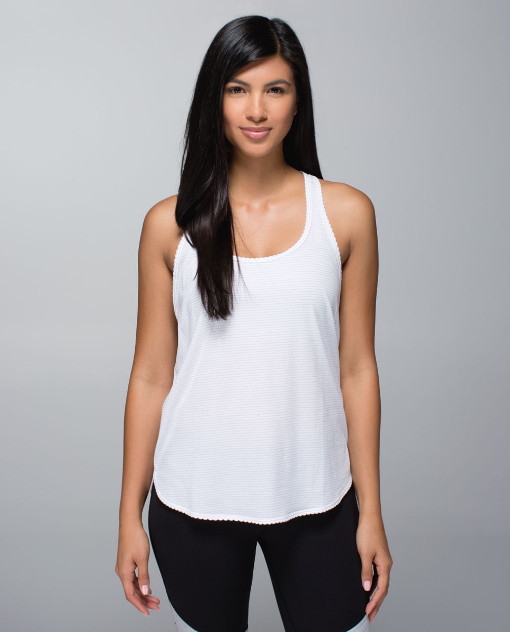 Lululemon 105 F Singlet *Silver - Heathered White