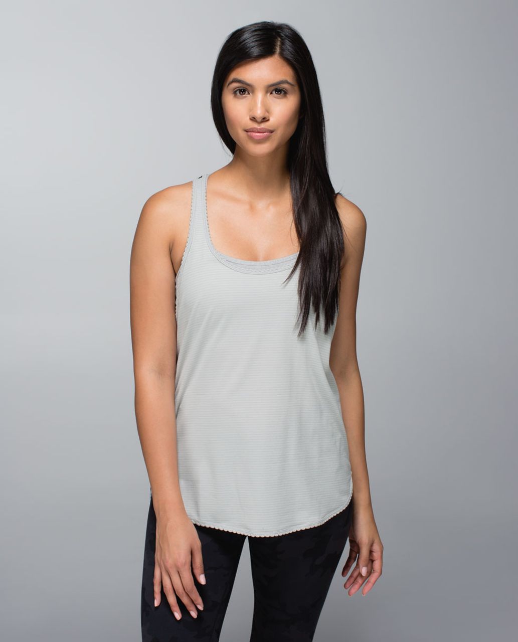 Lululemon 105 F Singlet *Silver - Heathered Light Grey / Heathered Black