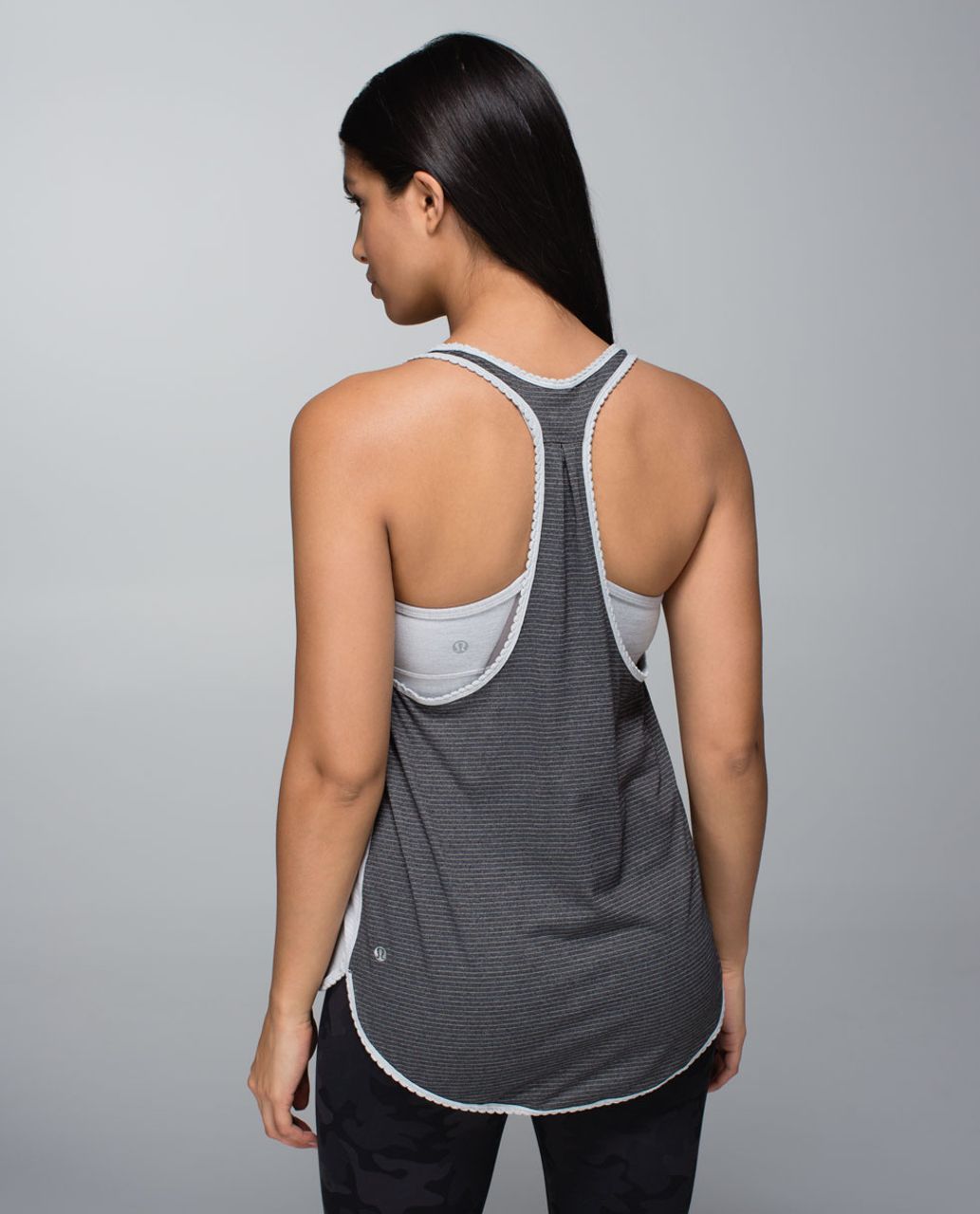 Lululemon 105 F Singlet *Silver - Heathered Light Grey / Heathered Black