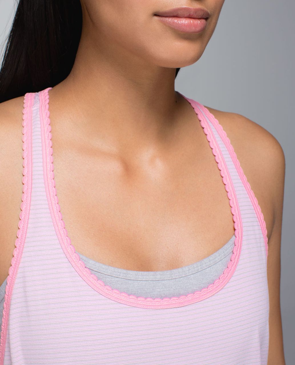 Lululemon 105 F Singlet *Silver - Heathered Barely Pink / Heathered Bleached Coral