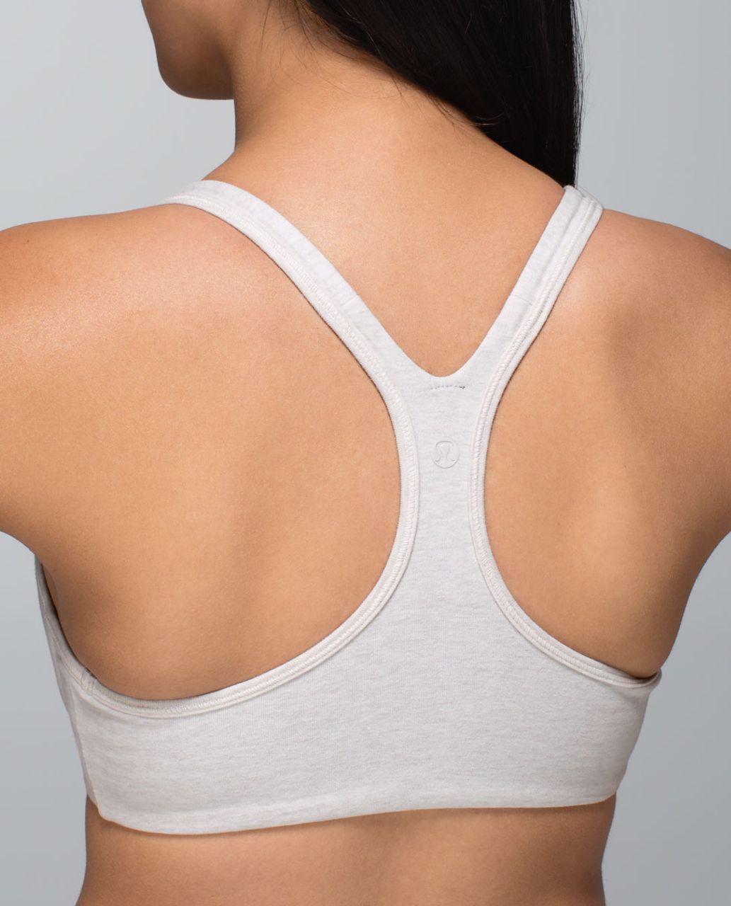 Lululemon Stretch & Asana Bra - Heathered Dune / Heathered Cadet Blue