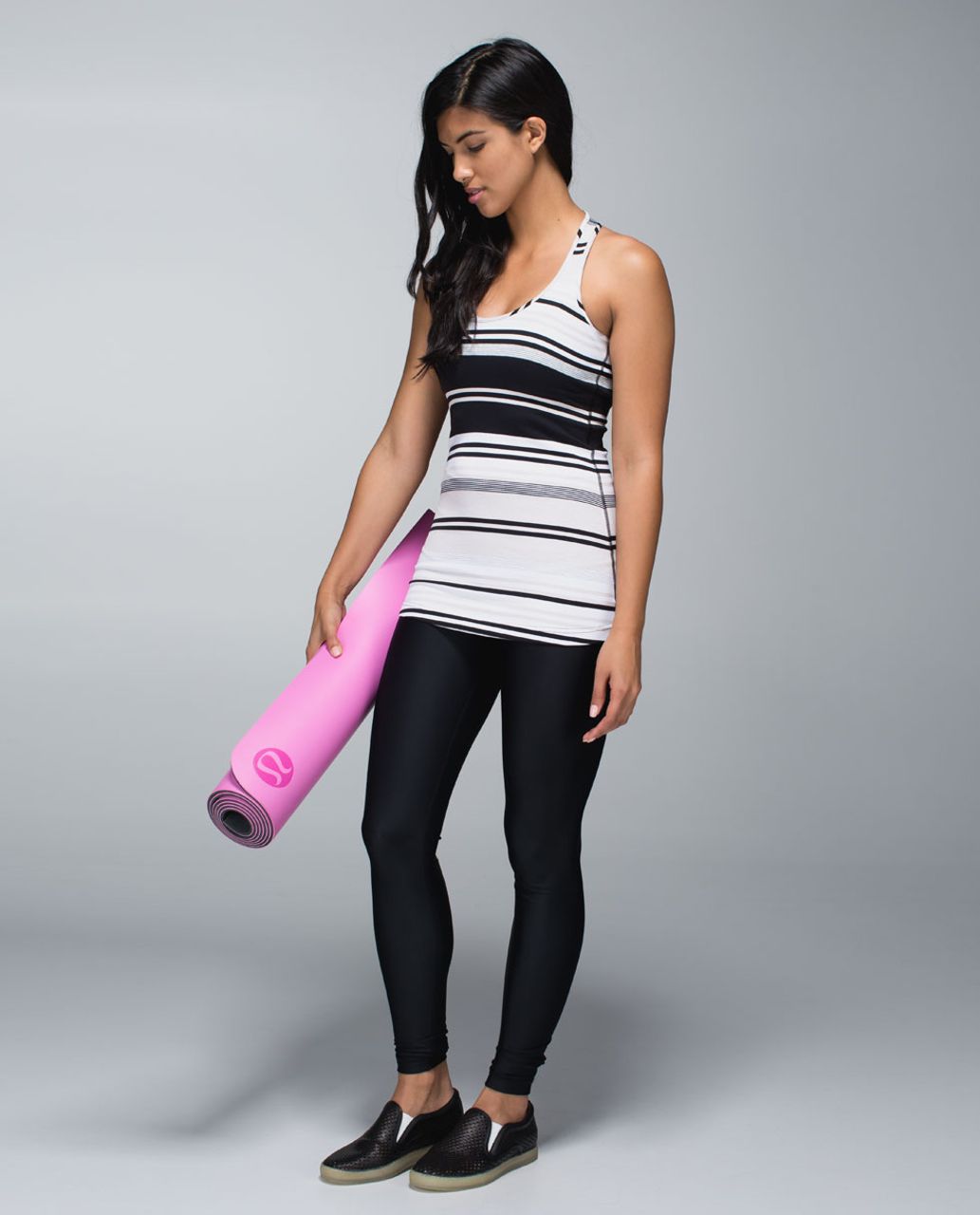 Lululemon Cool Racerback - Groovy Stripe Static Wave Dune