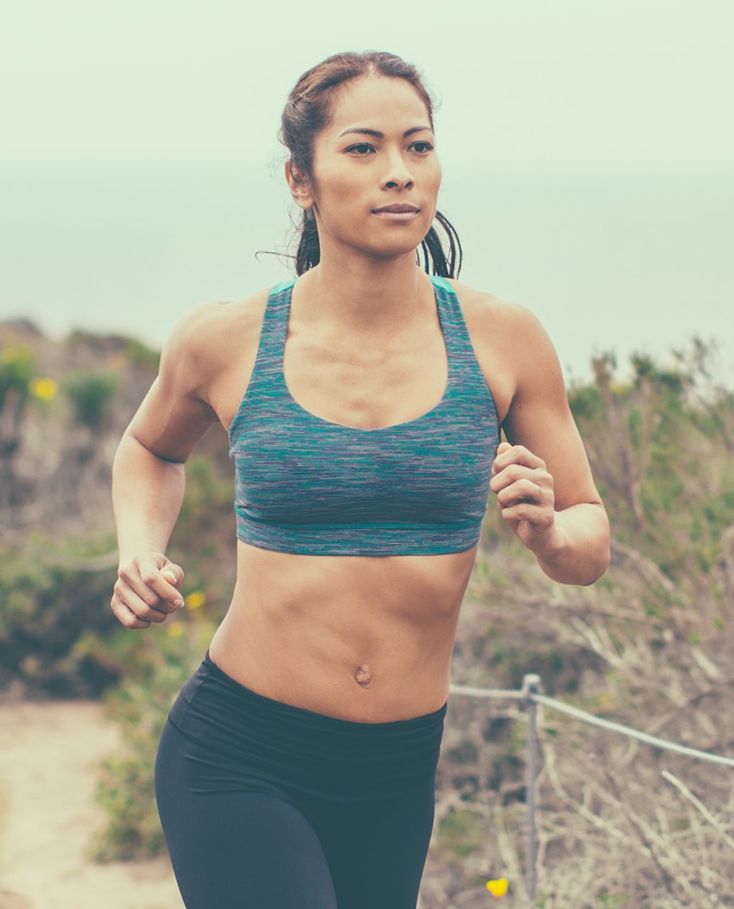 Lululemon 50 Rep Bra - Wee Are From Space Blue Tropics / Blue Tropics