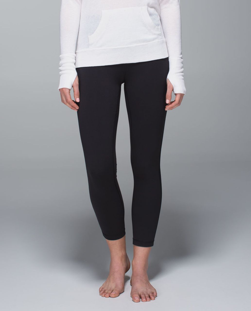 Lululemon High Times Crop *Mesh - Black - lulu fanatics