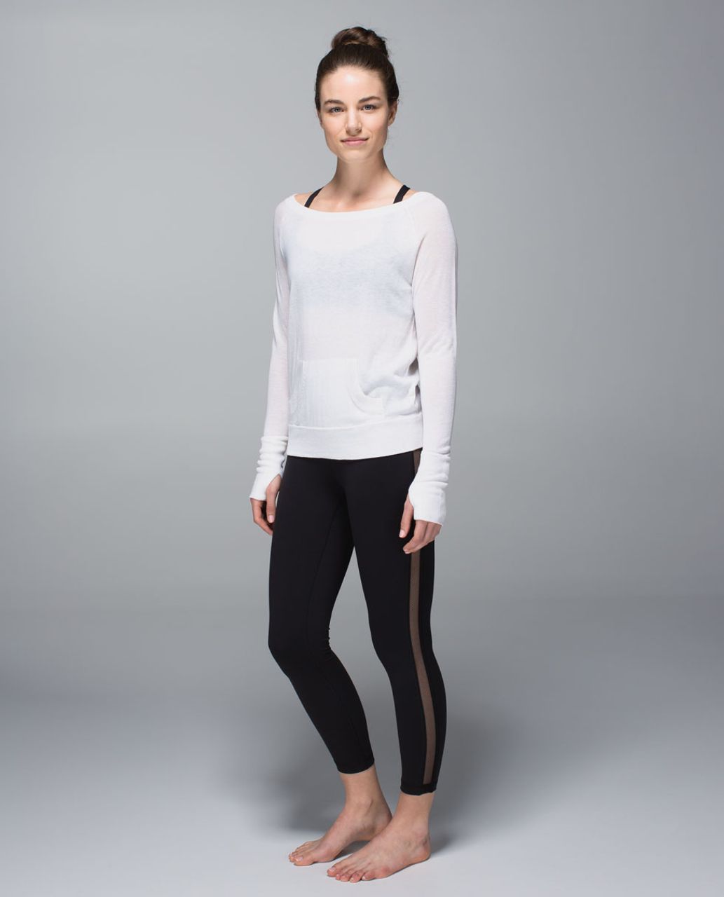 Lululemon High Times Crop *Mesh - Black