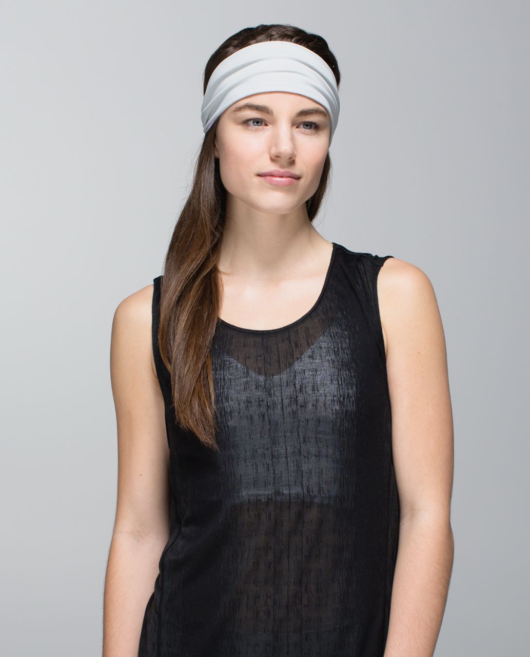 Lululemon Bang Buster Headband *Reversible - Silver Spoon