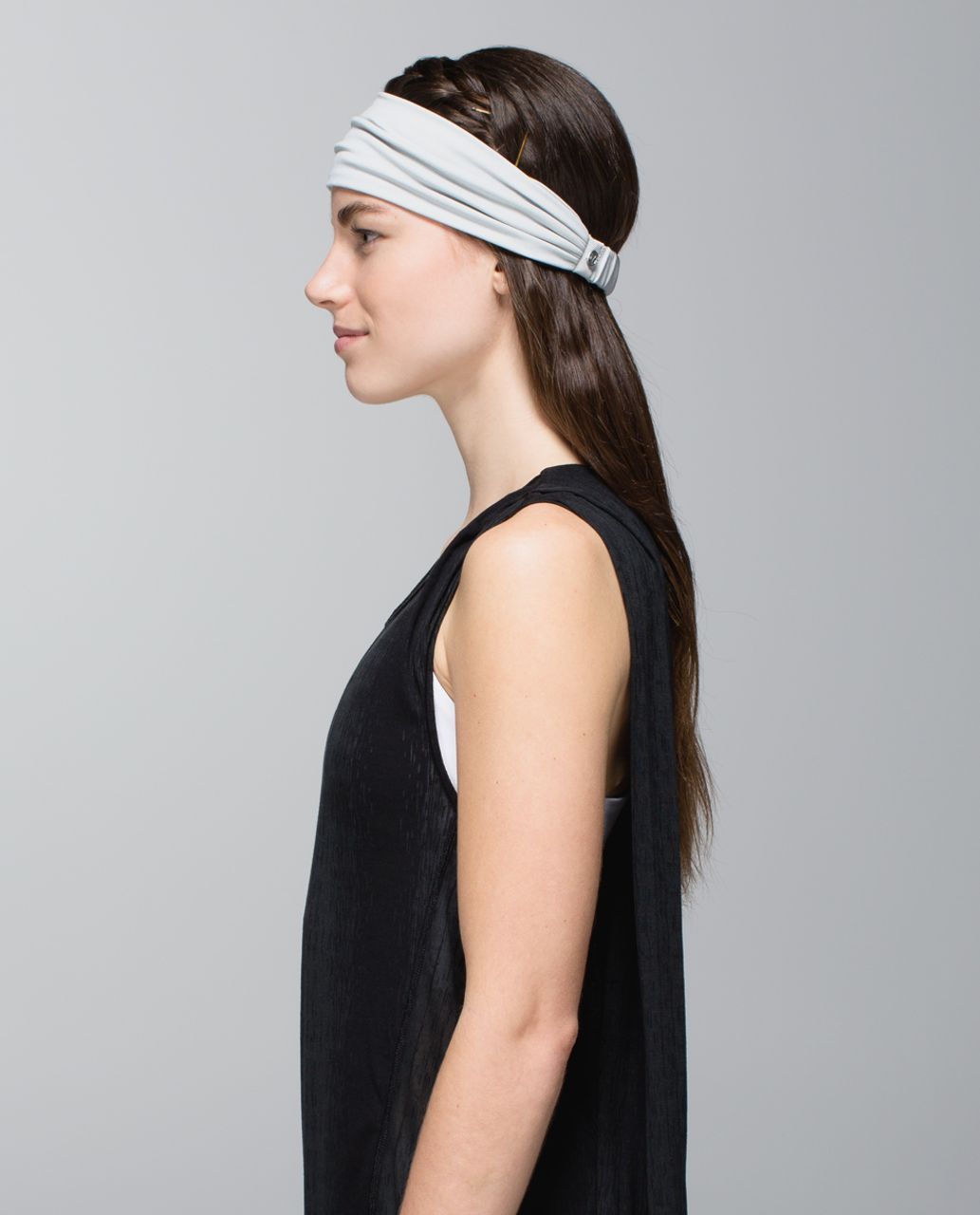 Lululemon Bang Buster Headband *Reversible - Silver Spoon