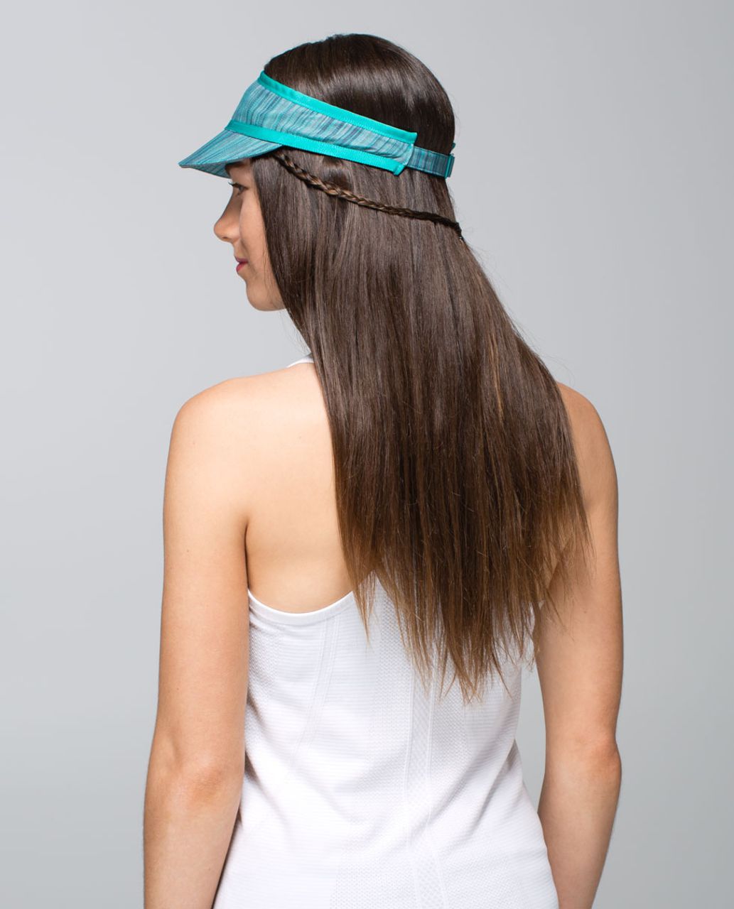 Lululemon Perfect Pace Visor - Wee Are From Space Reflective Bluetropics